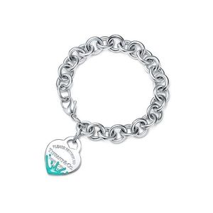 NWT Tiffany & Company color splash heart tag blue bracelet